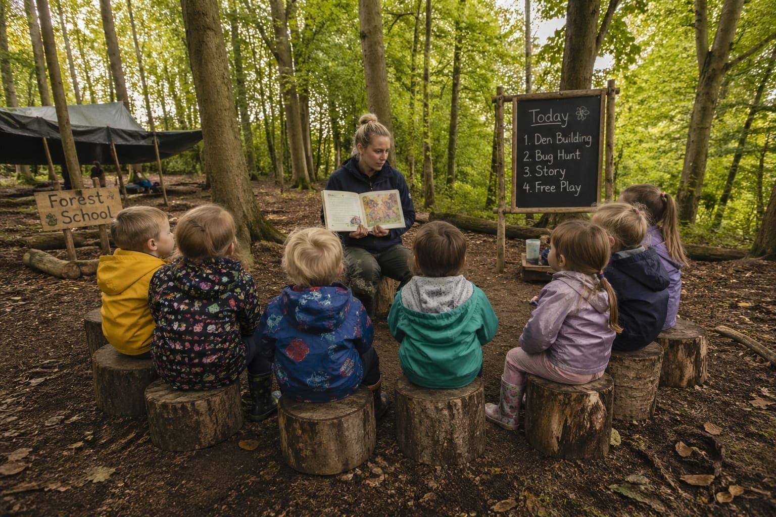 Blue Nest Montessori Pinner Green outdoor nursery environment